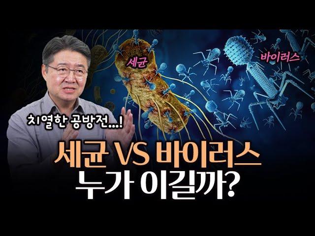  세균 vs 바이러스, 누가 이길까? 미생물 전쟁의 승자는?!