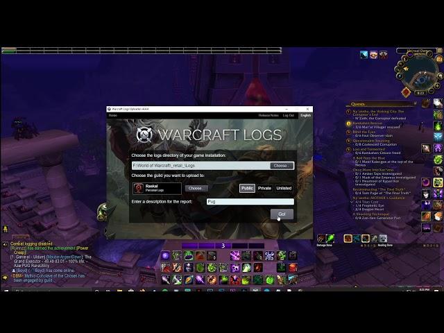 How To Setup Warcraft Logs, Live Logs