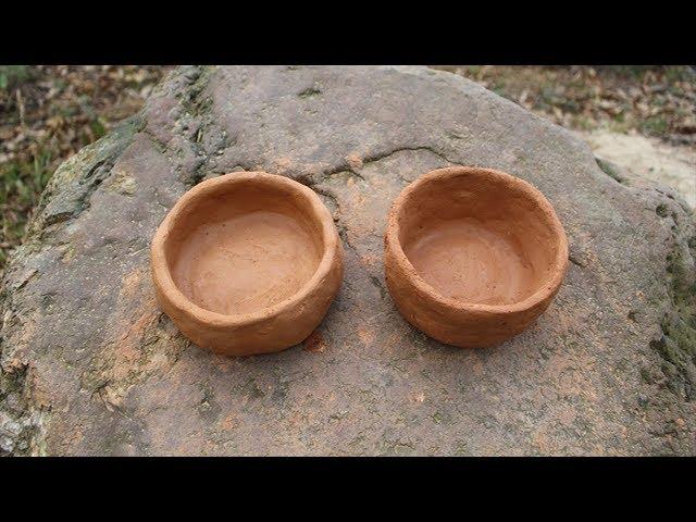 Primitive Technology: Termite clay kiln & pottery part 02