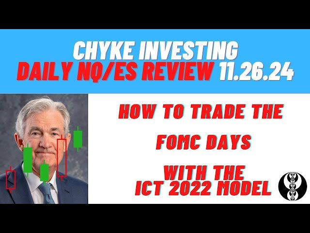 DAYTRADING FUTURES USING ICT CONCEPTS | HOW TO TRADE FOMC DAYS