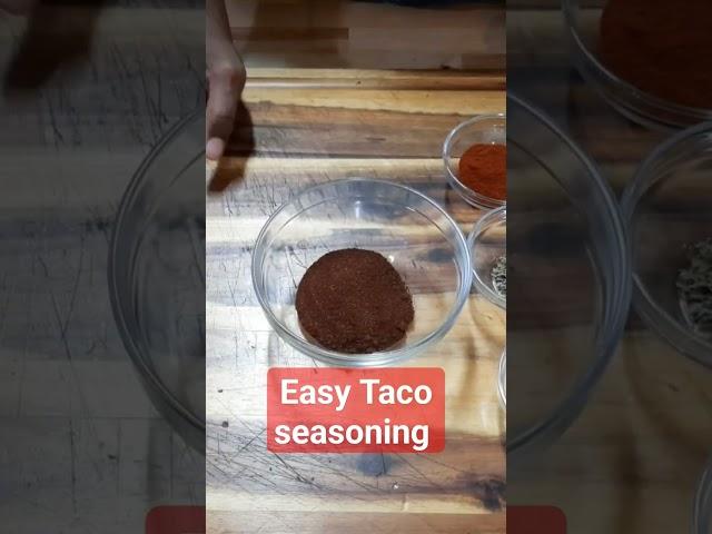 homemade taco seasoning #recipe #youtubeblack