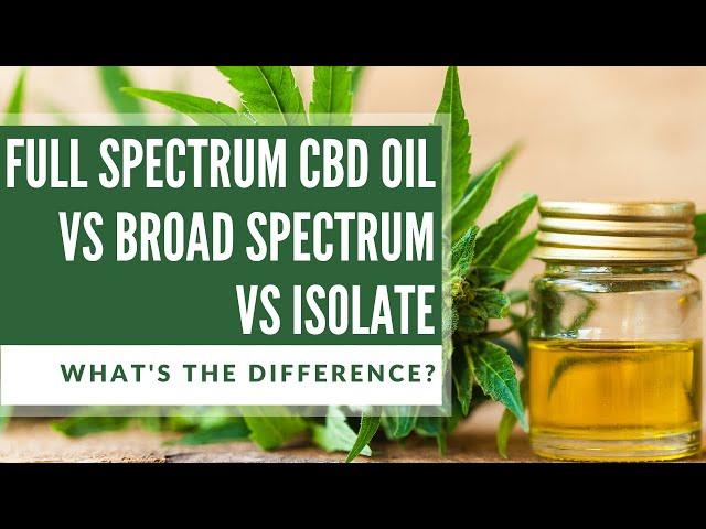 The Difference Between Full Spectrum, Broad Spectrum, and Isolate CBD Extracts