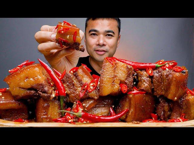 SPICY POBOLA | PORK BELLY COLA WITH CHILI | MUKBANG ASMR | ALFIE EATS