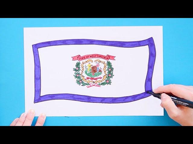 How to draw the Flag of West Virginia
