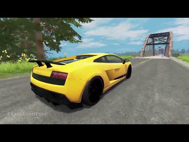 Cars vs Log Bridge #2 – BeamNG Drive | CrashBoomPunk