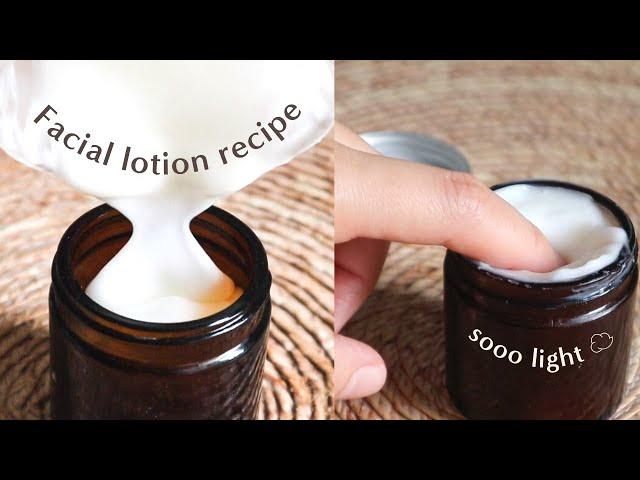 How to make a lightweight facial cream or lotion for dry, SENSITIVE skin