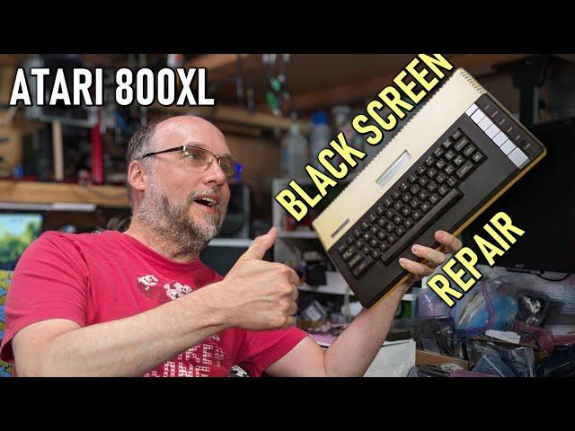 Atari 800XL repair: Black screen at power up