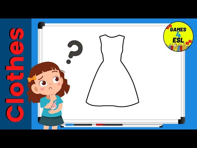 Clothes Vocabulary For ESL Students | Fun Guessing Game For Kids