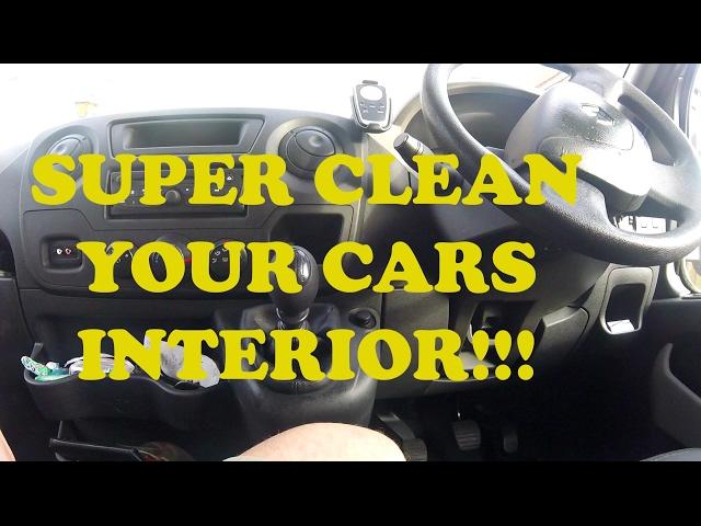 How to super clean your car interior.