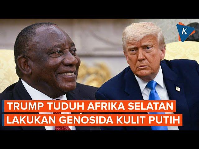 Momen Trump Konfrontasi Presiden Afrika Selatan Cyril Ramaphosa soal Genosida Petani Kulit Putih
