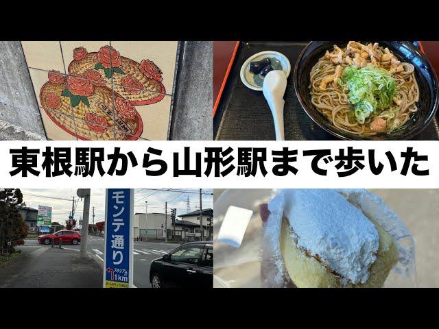【Jリーグ】モンテディオ山形がプレーオフ進出決めたのを見届けた次の日にめちゃくちゃ歩いた【モンテディオ山形】