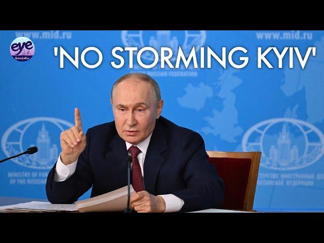 Putin claims no intent to storm Kyiv, accuses West of 'theft' over frozen assets