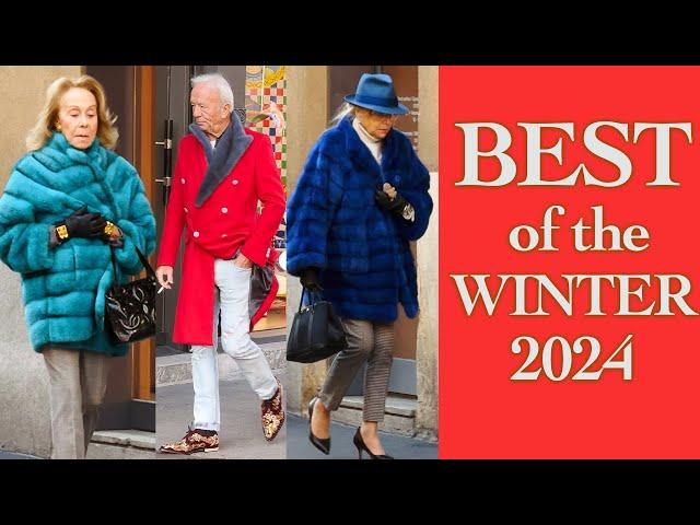 Only the Most Beautiful Outfits and the Most Stylish People of winter 2024 in Italy 