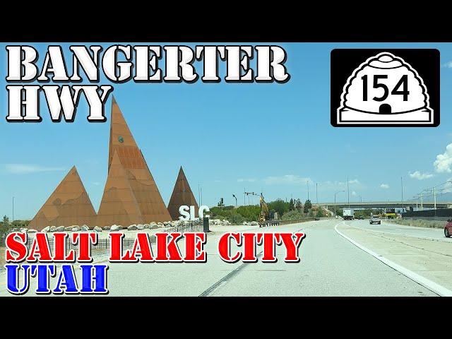 UT 154 North - Bangerter Hwy - To Salt Lake City Airport - Utah - 4K Highway Drive