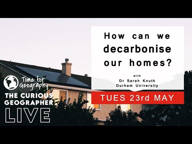 How can we decarbonise our homes? ┃Dr Sarah Knuth ┃ Live interview