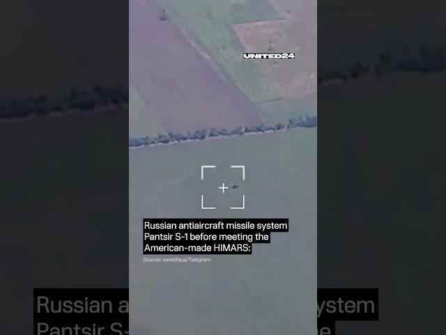 Russian antiaircraft missile system Pantsir S-1 before meeting the American HIMARS #warinukraine