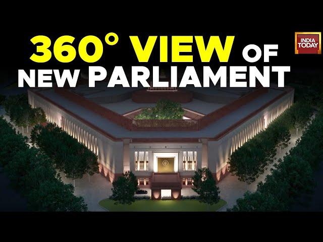 Watch Exclusive Inside Visuals From New Parliament Building | 360 View Of New Parliament