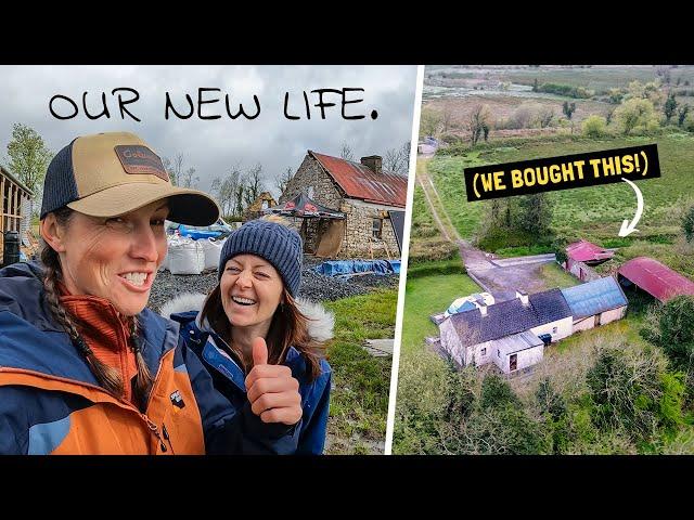 Renovating a very old cottage - WHAT HAVE WE TAKEN ON?! First few days living in rural Ireland.