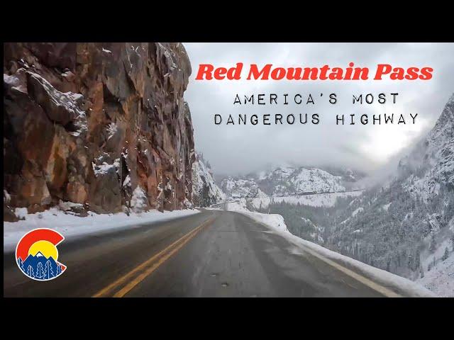 Driving Red Mountain Pass Timelapse - Million Dollar Highway - Colorado, USA 