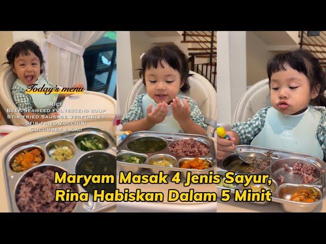 Maryam Masak 4 Jenis Sayur, Rina Habiskan Dalam 5 Minit