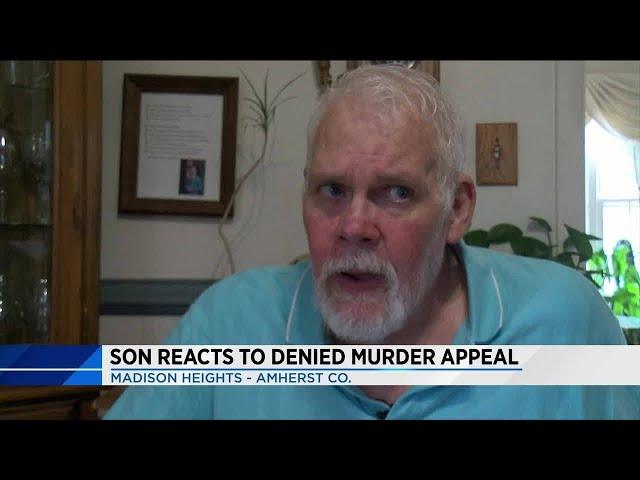 Son reacts to denied murder appeal