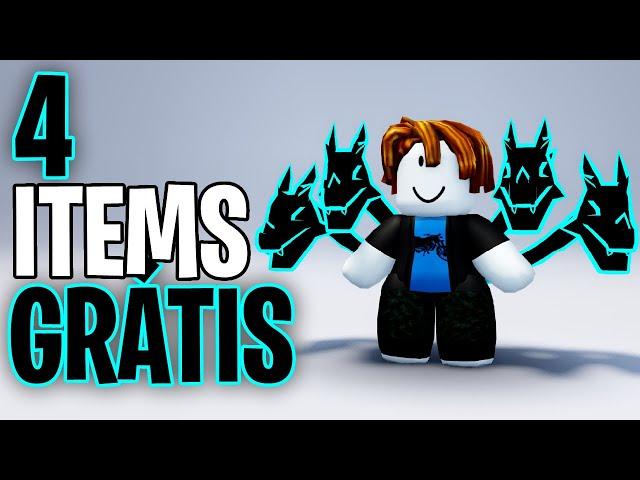 COMO PEGAR 4 ITENS GRÁTIS NO ROBLOX!