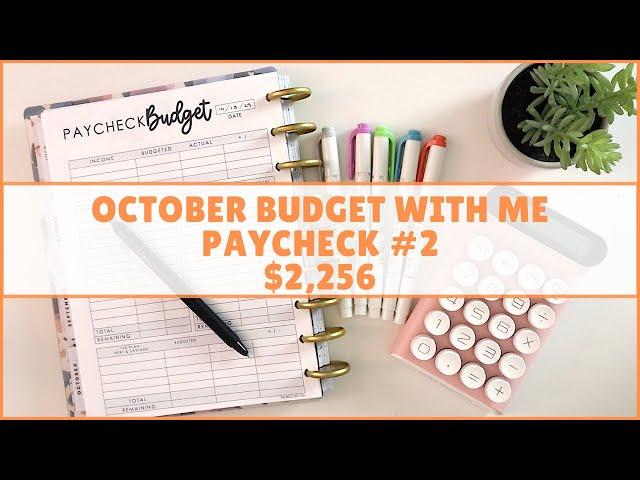 HOW TO BUDGET YOUR PAYCHECKS | OCTOBER BUDGET WITH ME | ZERO BASED BUDGET | PAYCHECK BUDGET