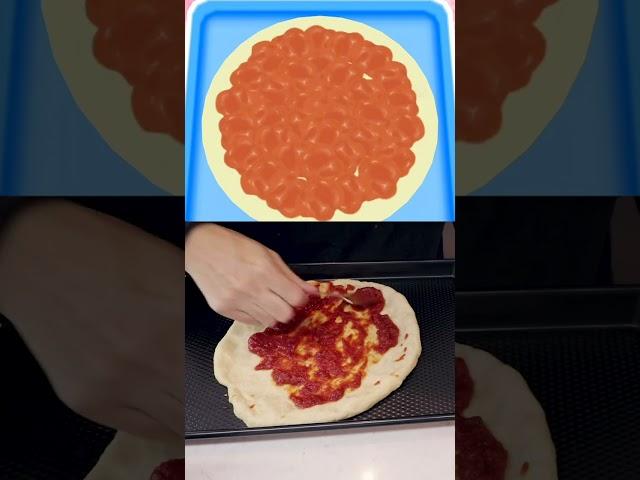 following a cooking mama pizza recipe in real life #shorts
