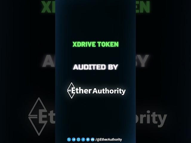 XDRIVE Token Audited By EtherAuthority