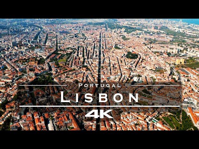 Lisbon, Portugal  - by drone [4K]