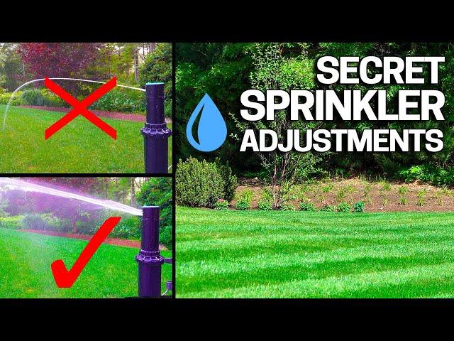 Lawn Sprinkler Adjustments you NEED to KNOW