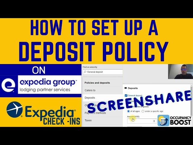 How to Set Up a Deposit Policy for Expedia Check-ins