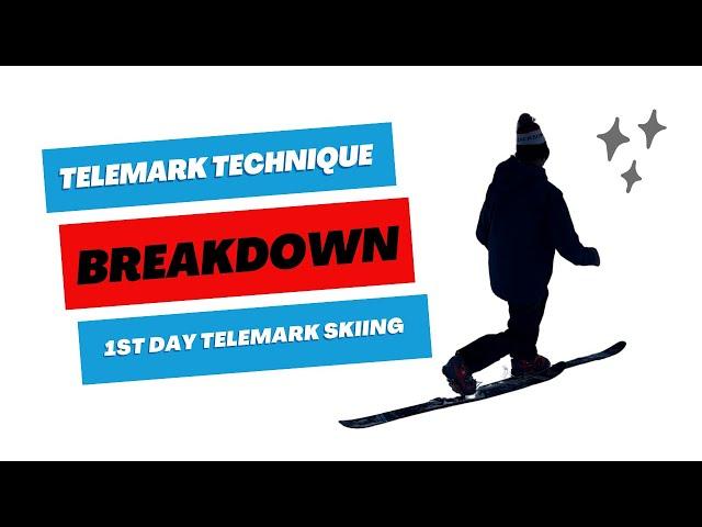 Telemark Technique Breakdown | Beginner Telemark Skier on Day #1