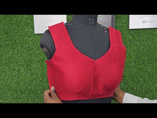 Shoulder Dart Blouse Stitching