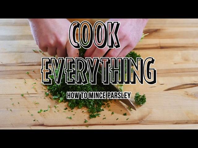 How to Mince Fresh Herbs