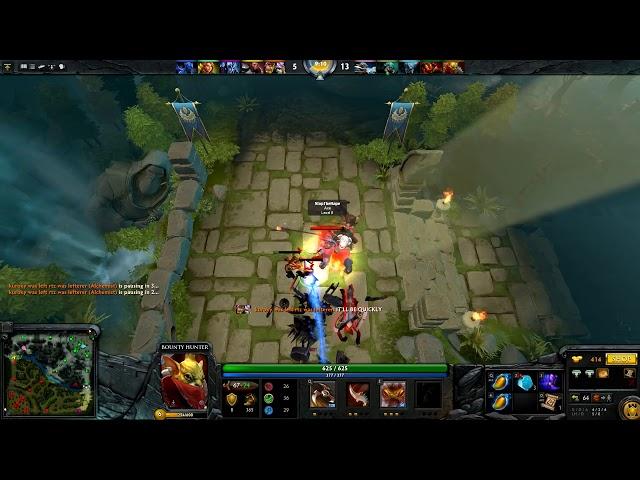 Dota 2 Innovation : Support Bounty Hunter with CHI LONG QUA