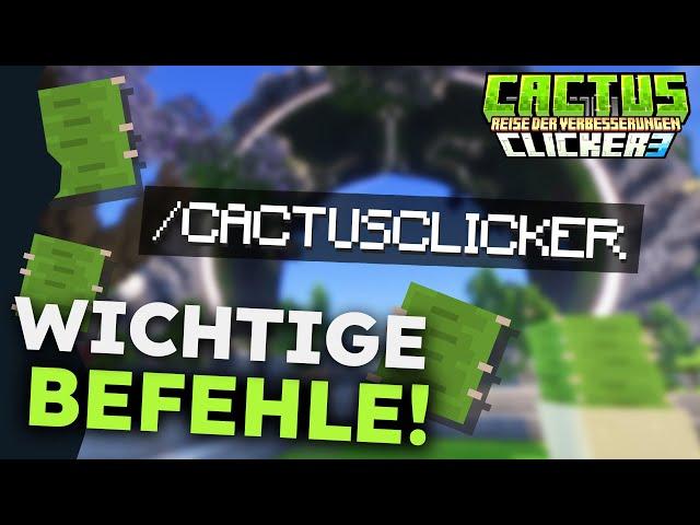 Alle Commands die du wissen musst! Kaktus Klicker Season 3 Tutorial - Minecraft Playlegend Server