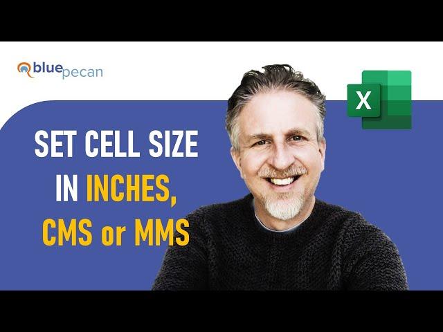 Excel - Set Cell Size (Column Width and Row Height) in Inches, Centimeters or Millimeters