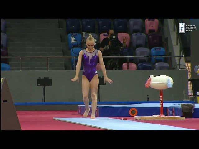 Мельникова Ангелина (Прыжок 13.800) - Финал в многоборье Кубок России 2022