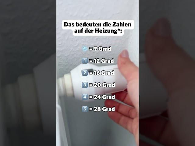  Was bedeuten die 5 Zahlen auf der Heizung? Stufen am Thermostat