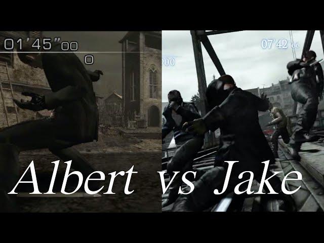 Resident Evil Albert Wesker vs Jake Muller melee moves comparison /ウェスカーとジェイクの体術モーション比較