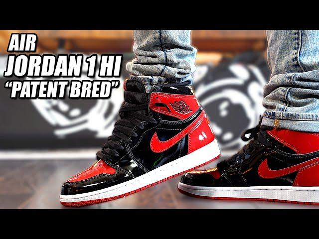 WATCH BEFORE YOU BUY ! Air Jordan 1 Hi " Patent Leather Bred " Review and On Foot in 4K