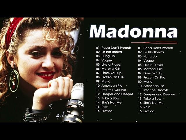 The Best Of Madonna Songs 2022  Madonna Greatest Hits Full Album  La Isla Bonita, Hung Up, ...