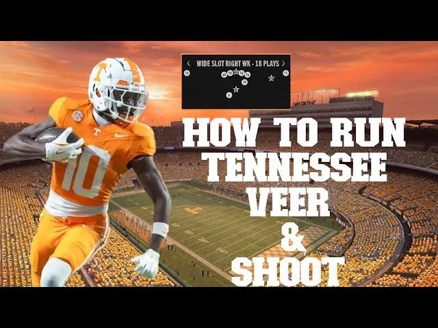 How To Run Tennessee's Veer And Shoot Playbook - Full Audible Setup And Play Breakdown!