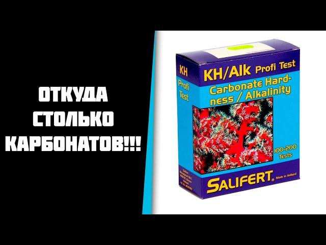 Почему в моем морском аквариуме завышенная карбонатная жесткость (KH).