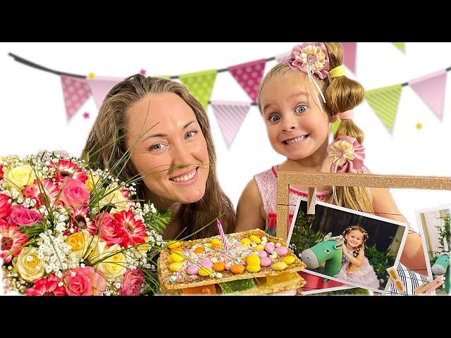 Zlata und Mama machen Geburtstag
