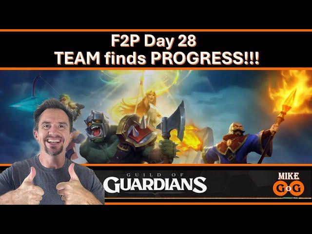 Guild of Guardians:  F2P Day 28 PROGRESS, PROGRESS, PROGRESS!!!