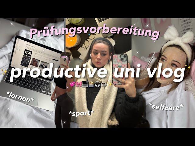 productive uni week in my life ‍ study vlog, Prüfungen & selfcare