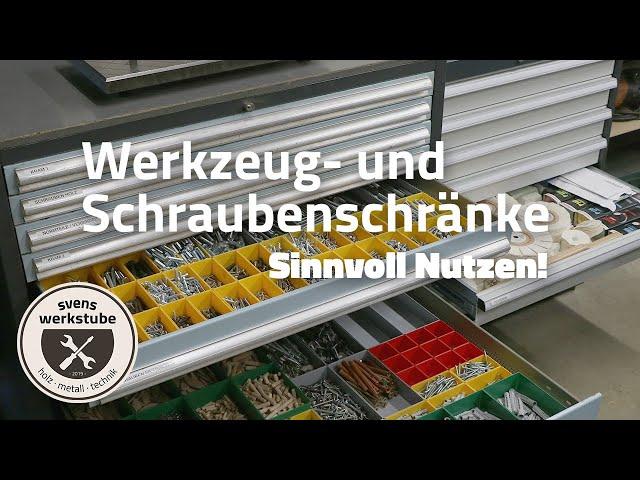 Werkzeug- und Schraubenschränke - Ordnung und Platz in der Werkstatt