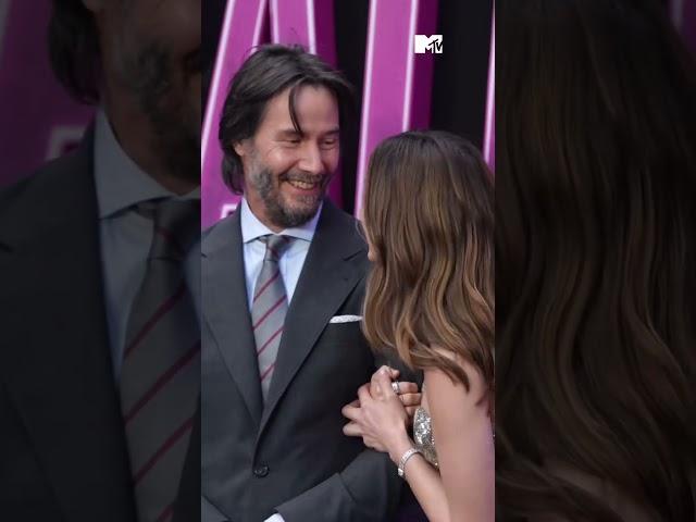 Keanu Reeves & Ana De Armas Standing For Premiere of Ballerina